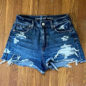 AE Dark Wash Denim Shorts